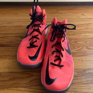 Nike Prime Hype Bright Coral Basketball Shoes- Size 8